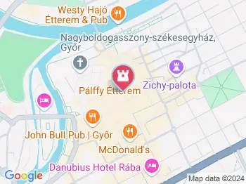 Mária-oszlop Győr a térképen