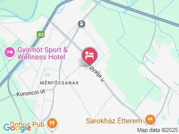 Muskátli Panzió Győr a térképen