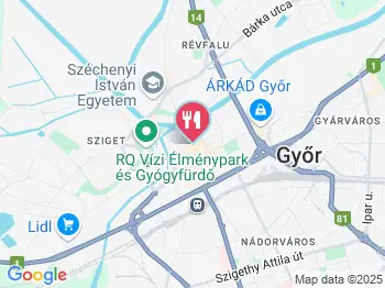 Pálffy Miklós Vitézi Lakomázó Étterem Győr a térképen