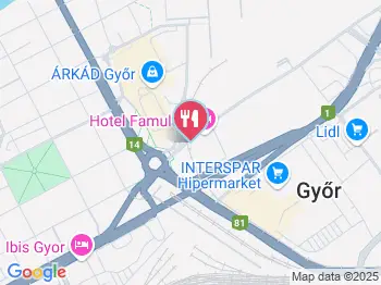 Pódium Étterem Győr a térképen