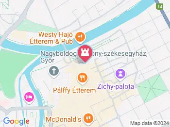 Pulzus szobor Győr a térképen