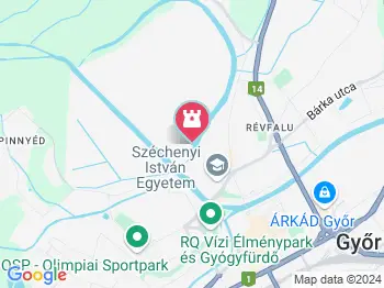 Püspökerdő Győr a térképen