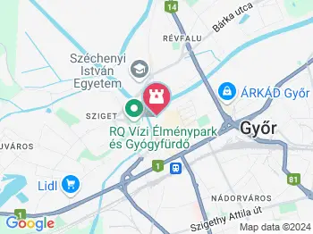 Püspökvár és Püspöki Palota Győr Győr a térképen