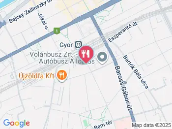 R Force Bistro Győr a térképen