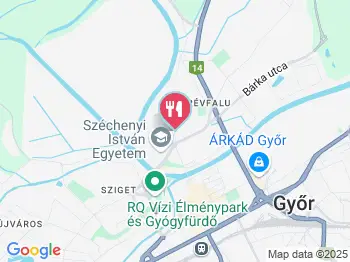 Révész Étterem Győr a térképen