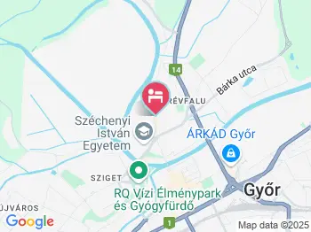 Révész Hotel, Étterem & Rosa Spa Győr a térképen