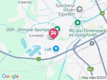 Szent Kristóf Panzió Győr a térképen