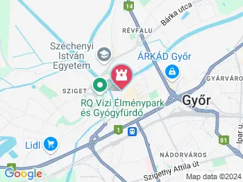 Szent László Látogatóközpont Győr a térképen