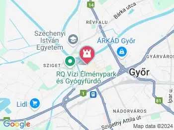 Szent László szobor Győr a térképen