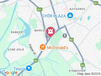 Szentlélek templom Győr a térképen