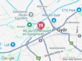 Teátrum Étterem és Panzió Győr a térképen