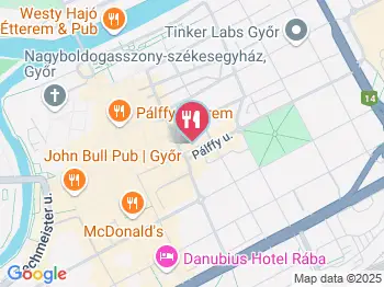 Therápia Kávézó & Pékség Győr a térképen