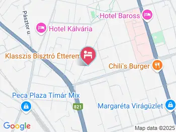 Tia Maria Panzió Győr a térképen