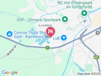 Tópart Camping Győr a térképen