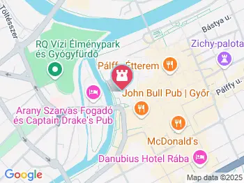 Várkazamata-Kőtár Győr a térképen