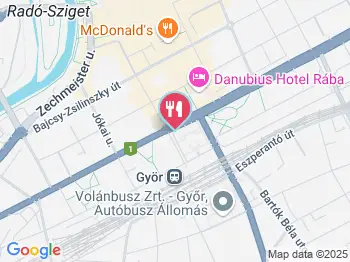 Városház Étterem Győr a térképen