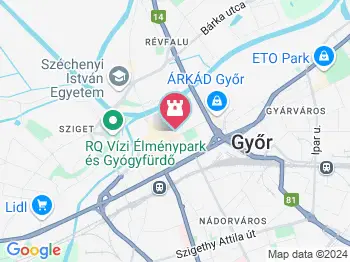 Zichy-palota Győr a térképen