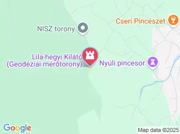 Lila-hegyi Kilátó Győrújbarát a térképen