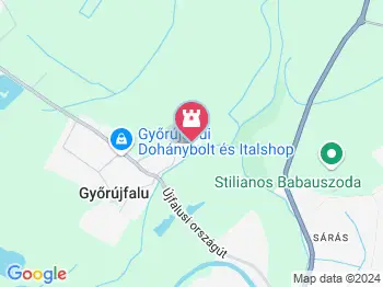 Aranyalma Mesekert Győrújfalu a térképen