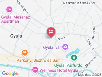 Abbázia Apartman Gyula a térképen