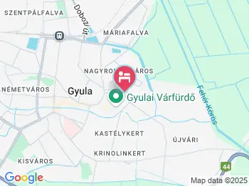 Adios Apartman Gyula a térképen