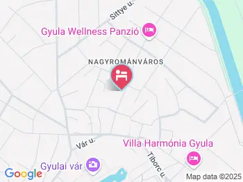 Agod Apartman Gyula a térképen