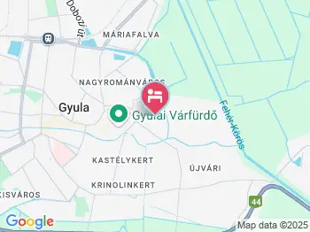 Amália Apartman Gyula a térképen
