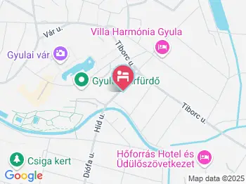 Amfora Apartmanok Gyula a térképen
