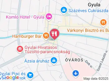 Aranykereszt Étterem Gyula a térképen