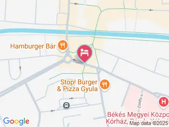 Aranykereszt Hotel Gyula a térképen