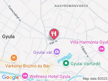 Babi Vendéglője Gyula a térképen