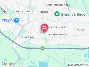 Békés Megyei Harruckern János Közoktatási Intézmény Lánykollégium Gyula a térképen