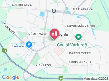 Bodoky Kávéműhely Gyula a térképen