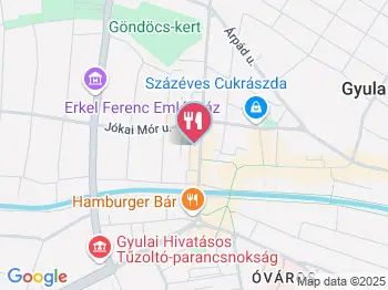 Burger Center Gyula a térképen