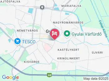 Christabella Apartman Gyula a térképen