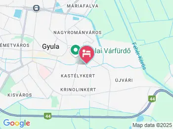 Cseresznye Apartman Gyula a térképen