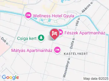 Csigaház Panzió Gyula a térképen