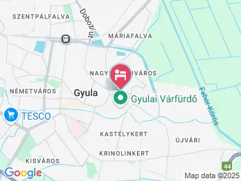 Csilla Vendégház Gyula a térképen