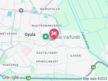 Fáskerti Panzió Gyula a térképen