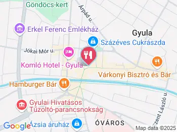 Fini-Mini Pékség - Városház utca Gyula a térképen