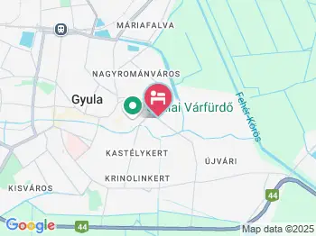 Gyöngy Apartman Gyula a térképen