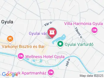 Gyula felirat Gyula a térképen