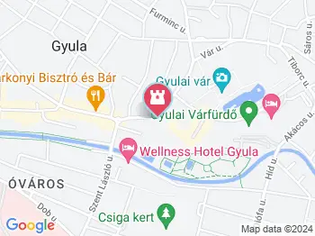 Gyulai Almásy-kastély Látogatóközpont Gyula a térképen