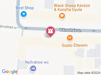 Gyulai Japánkert Gyula a térképen