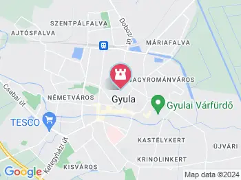 Gyulai Pálinka Manufaktúra Gyula a térképen