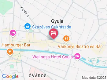 Gyula Panzió Gyula a térképen