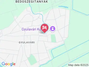 Háromtölgy Apartman Gyula a térképen