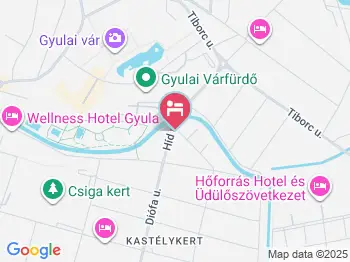 Hídfő Apartman Gyula a térképen
