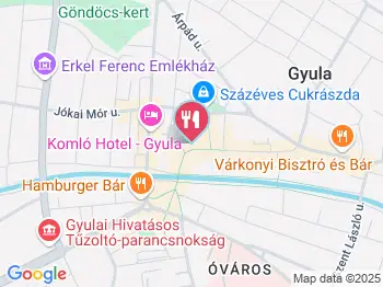 Hídfő Söröző Gyula a térképen