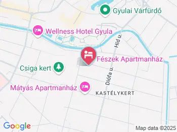 Jázmin Panzió Gyula a térképen